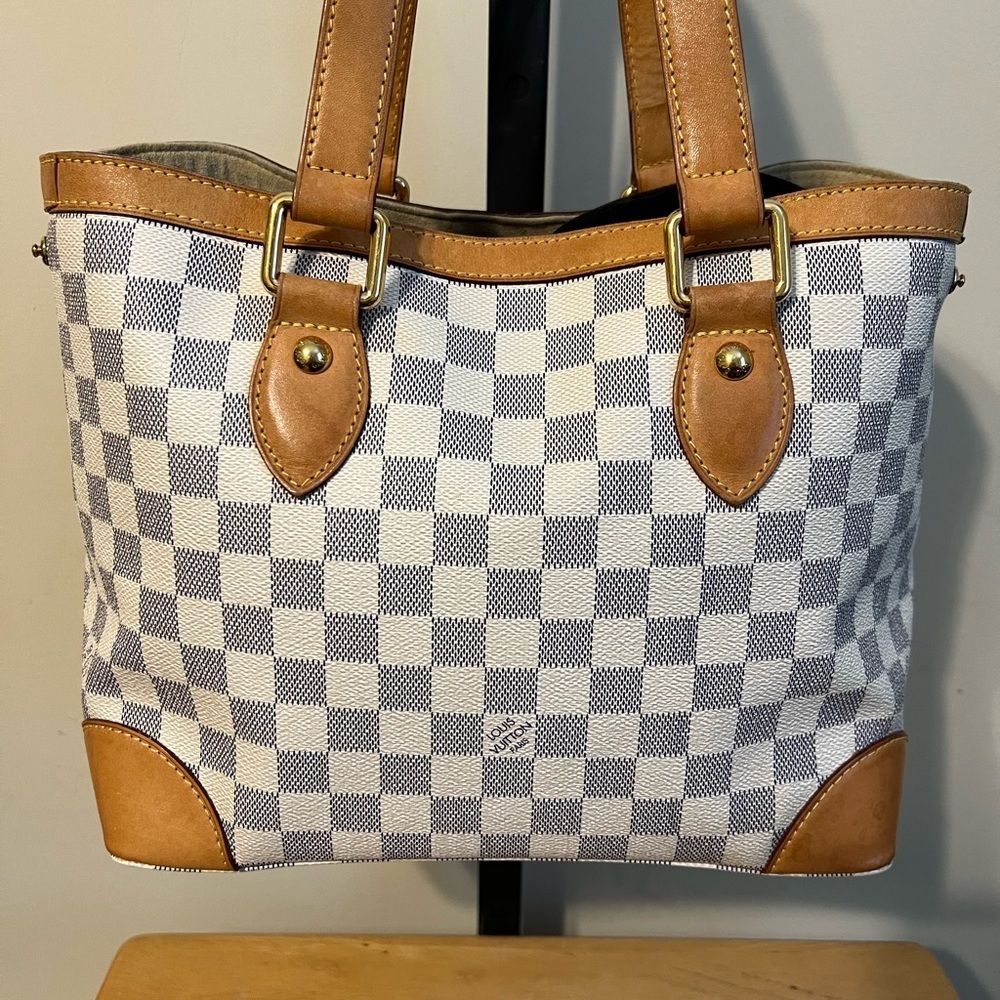Louis Vuitton Damier Azur Hampstead Tote - Picture 2 of 14